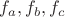 $f_a,f_b,f_c$ $f_a,f_b,f_c$