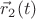 $\vec r_2(t)$