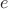 \(e\)