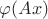 $\varphi(Ax)$