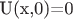 U(x,0)=0