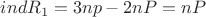 $ind R_1 = 3np-2nP = nP$
