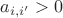 $a_{i,i'}>0$ $a_{i,i'}>0$