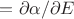 $\deltat=\partial{\alpha}/\partial{E}$