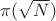 $\pi(\sqrt{N})$
