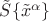 $\tilde{S}\{\tilde{x}^\alpha\}$