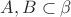 $A,B \subset \beta$