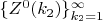 $\{Z^0(k_2)\}_{k_2=1}^\infty$ $