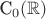 C_0(\mathbb{R})