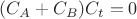 $(C_A+C_B)C_t=0$