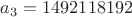 $a_3 = 1492118192$