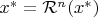 $x^*=\mathcal{R}^n(x^*)$