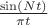 $\frac{\sin(Nt)}{\pi t}$ $\frac{\sin(Nt)}{\pi t}$