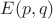 $E(p, q)$