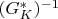 $(G_K^*)^{-1}$