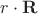 $\mathbr{r}\cdot \mathbf{R}$
