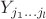 $Y_{j_1\dots j_l}$