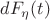 $dF_{\eta}(t)$