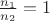 $\frac{n_1}{n_2}=1$