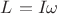 $L_{блока} = I_{блока} \omega$