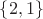$\{2,1\}$
