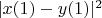 $|x(1)-y(1)|^2$