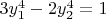 $3y_1^4-2y_2^4=1$