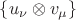 $\{u_\nu\otimes v_\mu\}$