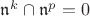 $\mathfrak{n}^{k}\cap \mathfrak{n}^{p}=0$