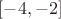 $[-4,-2]$
