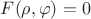 $F(\rho,\varphi)=0$