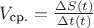 $V_\text{ср.} = \frac {\Delta S(t)}{\Delta t(t)}$