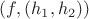 $(f,(h_{1},h_{2}))$