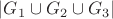 $|G_1 \cup G_2 \cup G_3|$ $|G_1 \cup G_2 \cup G_3|$