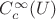 $C^\infty_c(U)$