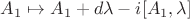 $A_1\mapsto A_1+d\lambda-i[A_1,\lambda]$