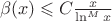 $$$\beta(x) \leqslant C\frac{x}{\ln^M x}$$