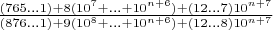 $\frac{(765...1)+8(10^7+...+10^{n+6})+(12...7)10^{n+7}}{(876...1)+9(10^8+...+10^{n+6})+(12...8)10^{n+7}}$