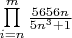 $\prod\limits_{i=n}^{m}\frac{5656n}{5n^3+1}$
