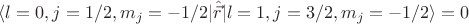 $\langle l=0,j=1/2, m_j=-1/2 \rvert \hat{\vec{r}}\lvert  l=1,j=3/2,m_j=-1/2\rangle=0$