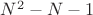 $N^2-N-1$
