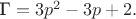 $\text{Г} = 3p^2-3p+2.$ $\text{Г} = 3p^2-3p+2.$