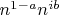 $n^{1-a}n^{ib}$