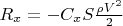 $R_x=-C_xS\frac{\rho V^2}{2}$