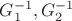 $ G_1^{-1},G_2^{-1} $ $ G_1^{-1},G_2^{-1} $