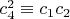 $c_4^2 \equiv c_1 c_2$
