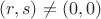 $(r,s)\ne(0,0)$