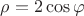 $\rho=2\cos\varphi$