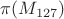 $\pi(M_{127})$