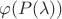 $\varphi (P(\lambda))$